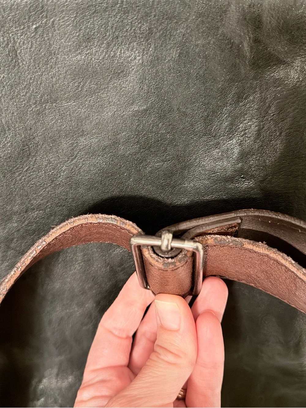 Cole Haan Vintage 15” Large Leather Messenger, Carry-on, Laptop, Shoulder Bag